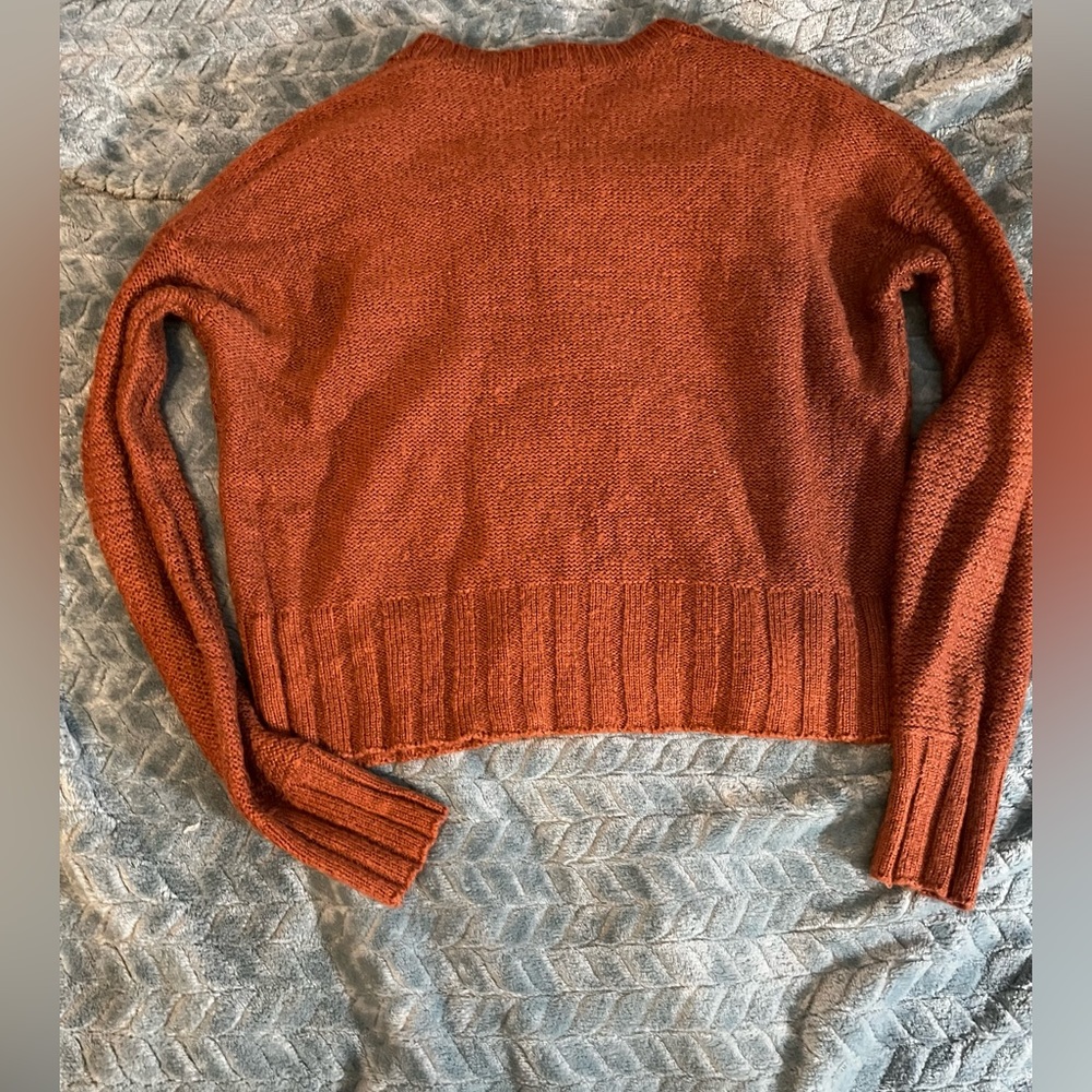 Brown crop sweater
